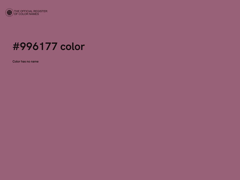 #996177 color image