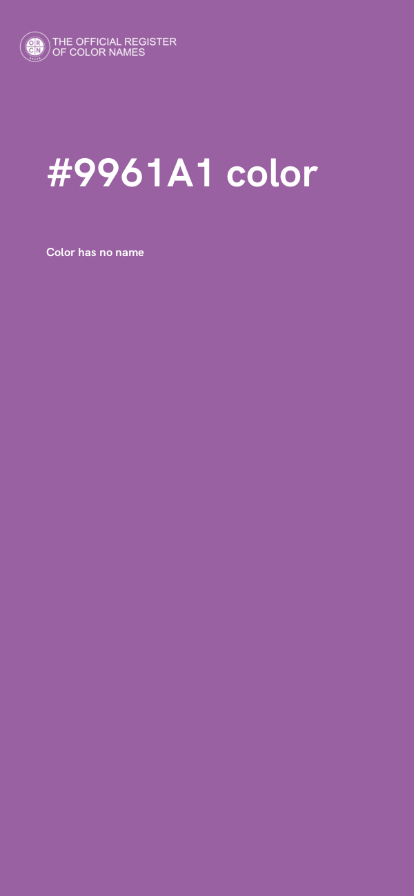 #9961A1 color image