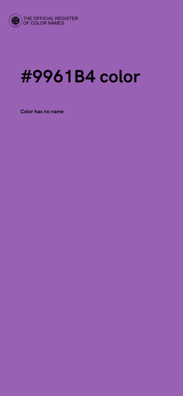 #9961B4 color image