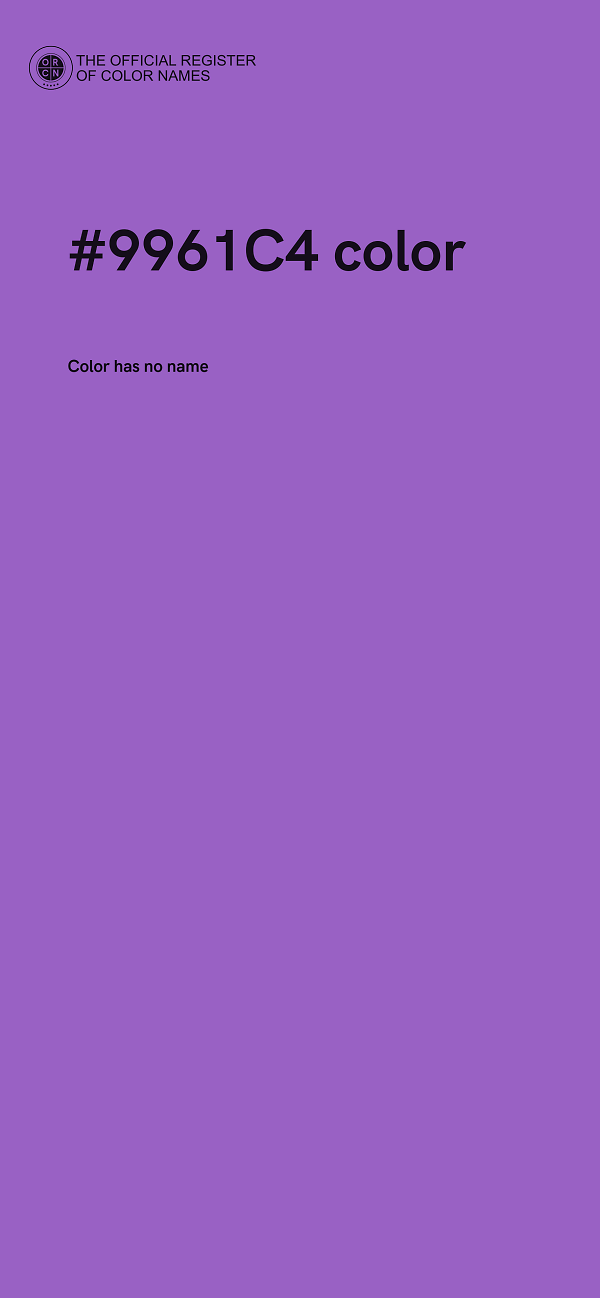 #9961C4 color image