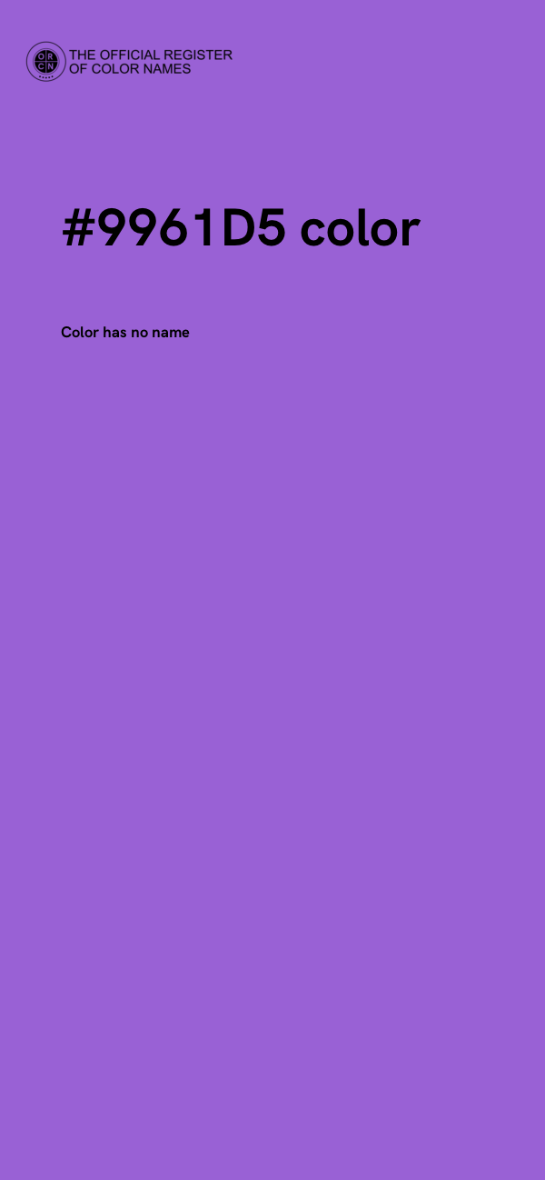 #9961D5 color image