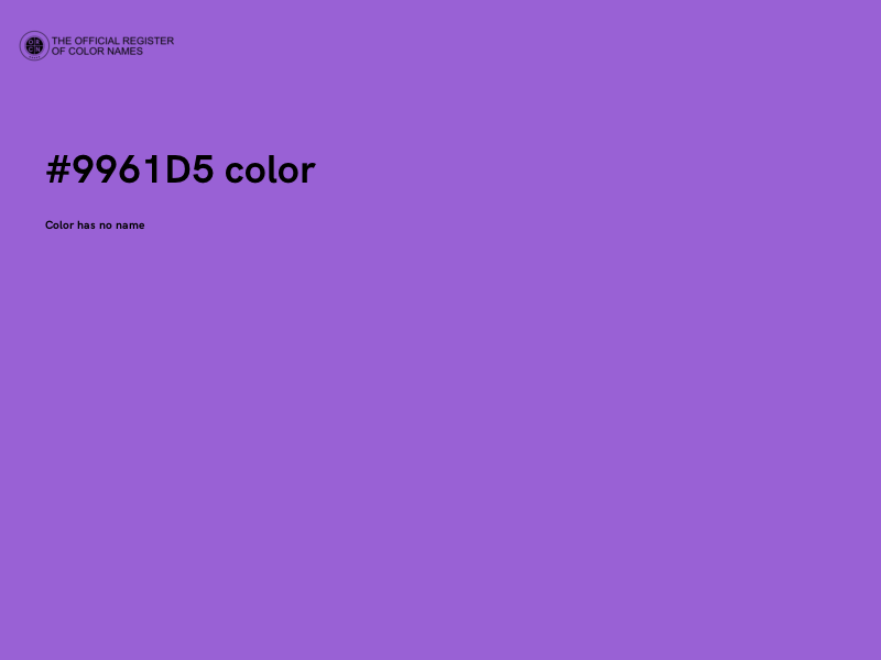 #9961D5 color image