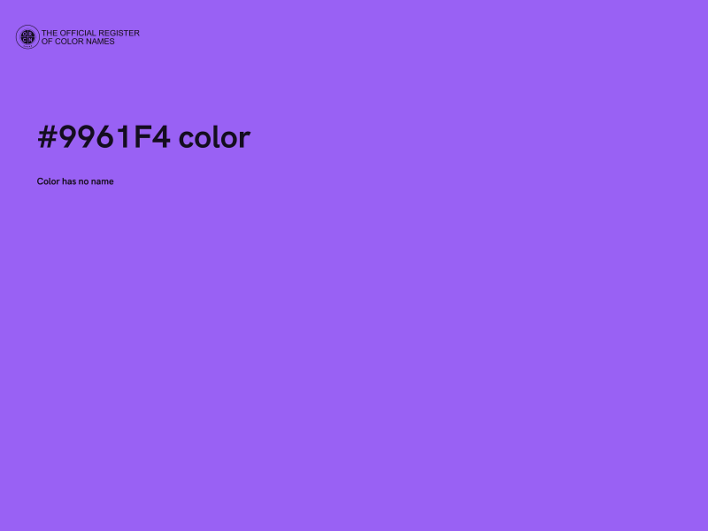 #9961F4 color image