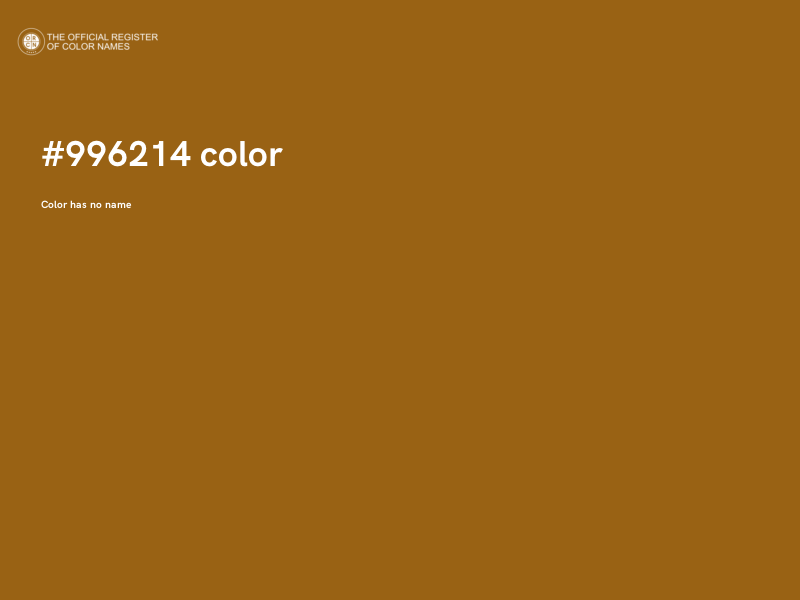 #996214 color image