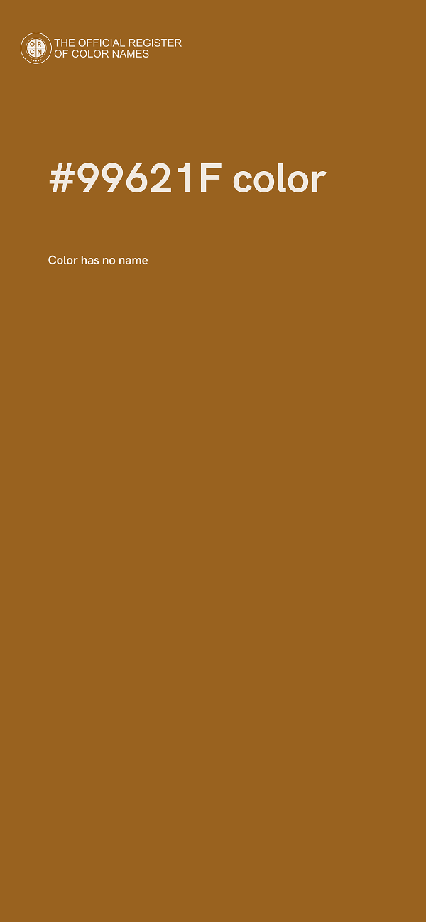 #99621F color image