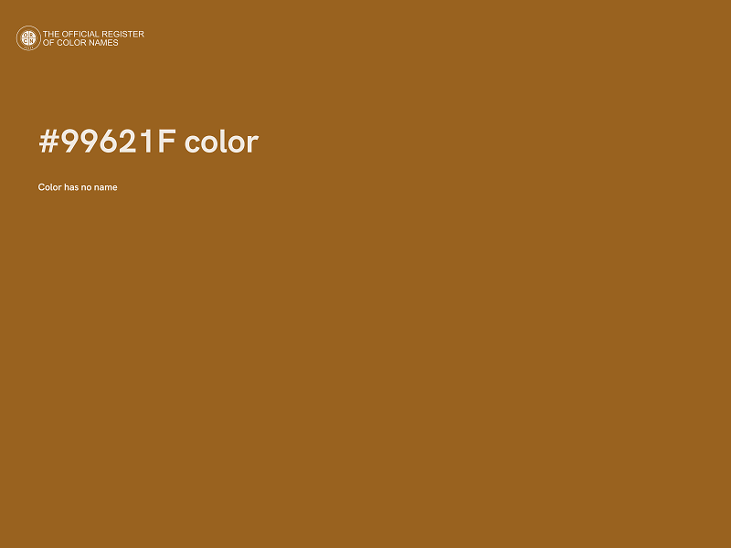 #99621F color image
