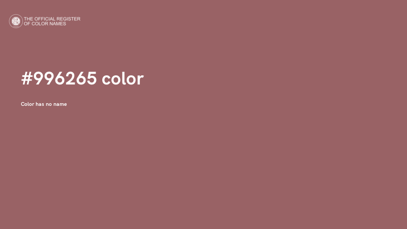 #996265 color image
