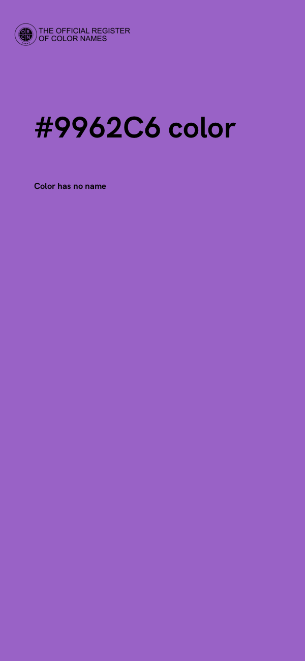 #9962C6 color image