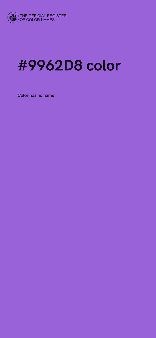 #9962D8 color image