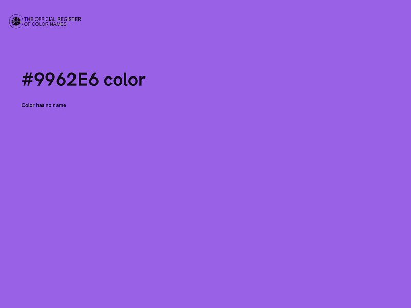 #9962E6 color image