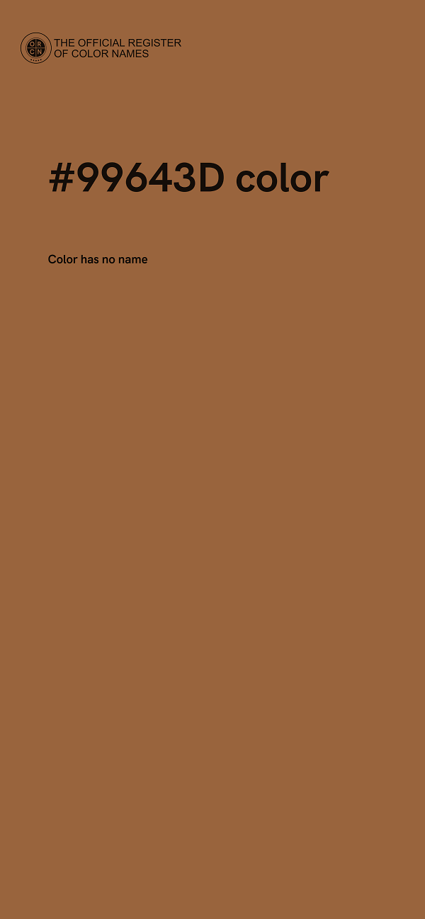 #99643D color image