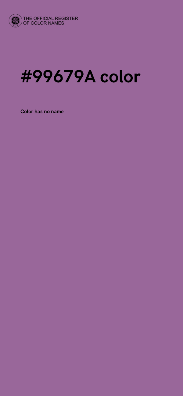 #99679A color image