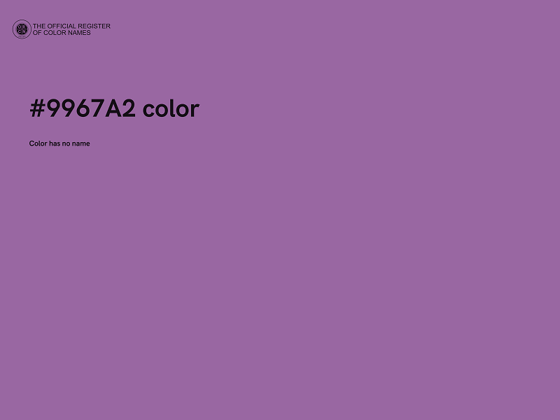 #9967A2 color image