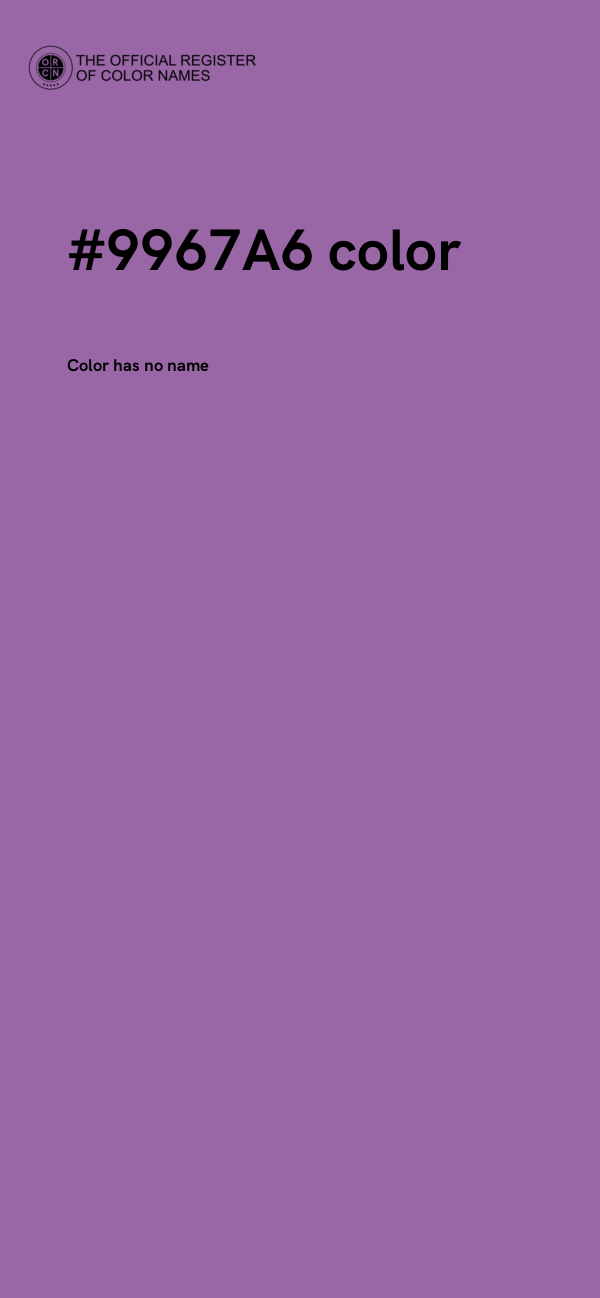 #9967A6 color image