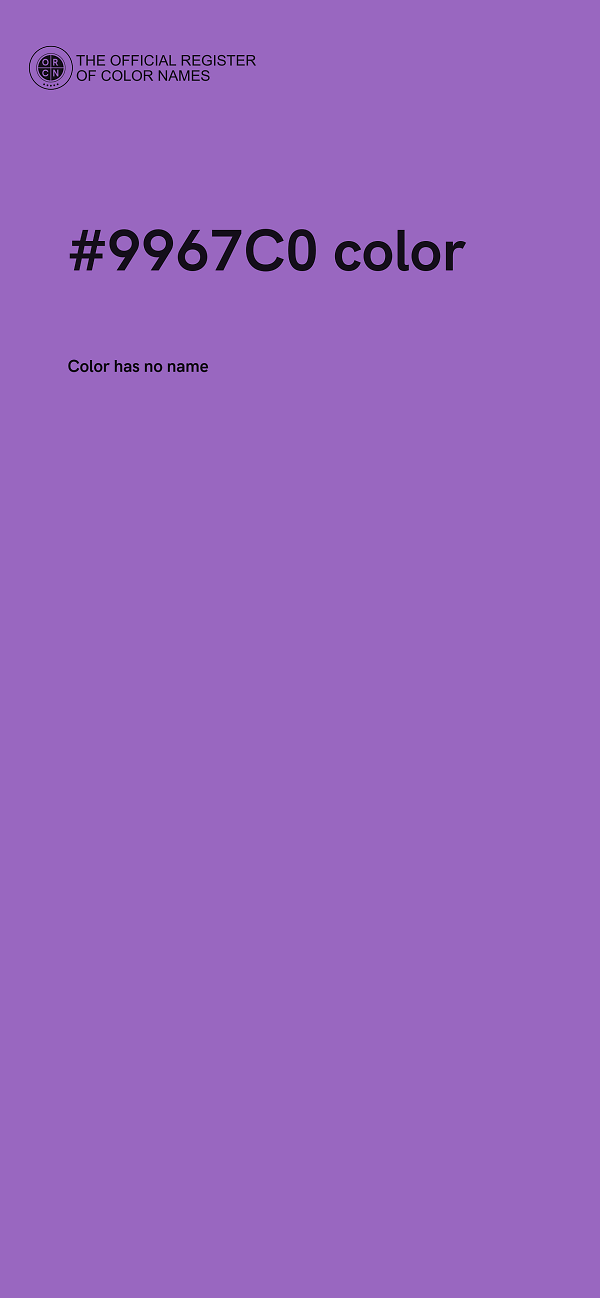 #9967C0 color image