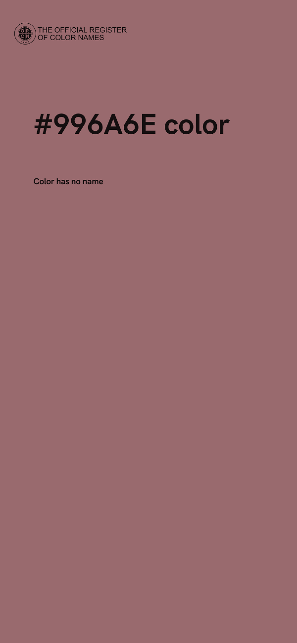 #996A6E color image
