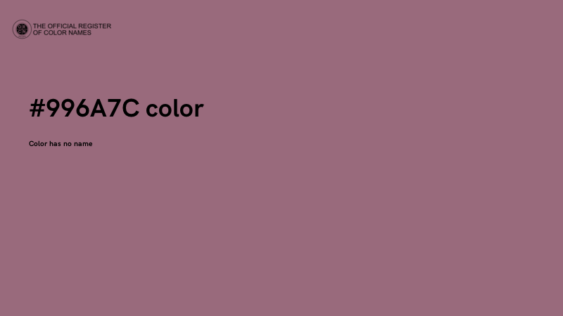 #996A7C color image