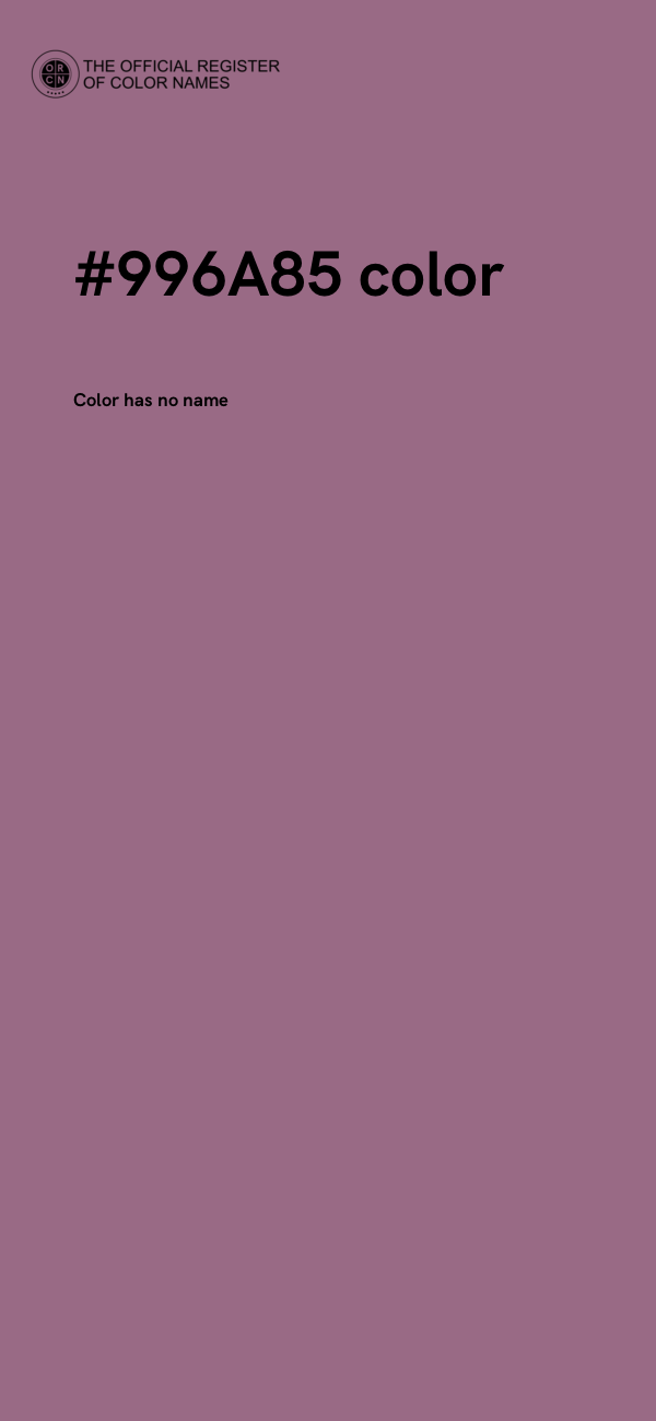 #996A85 color image
