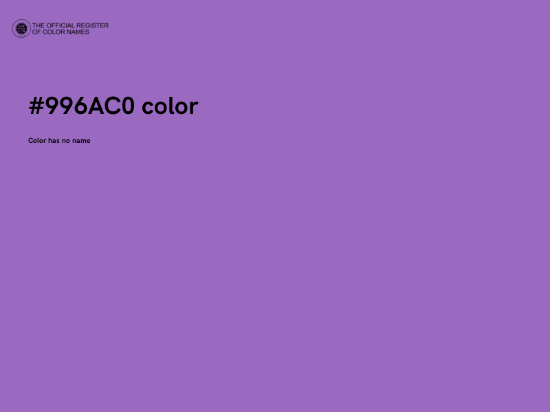 #996AC0 color image