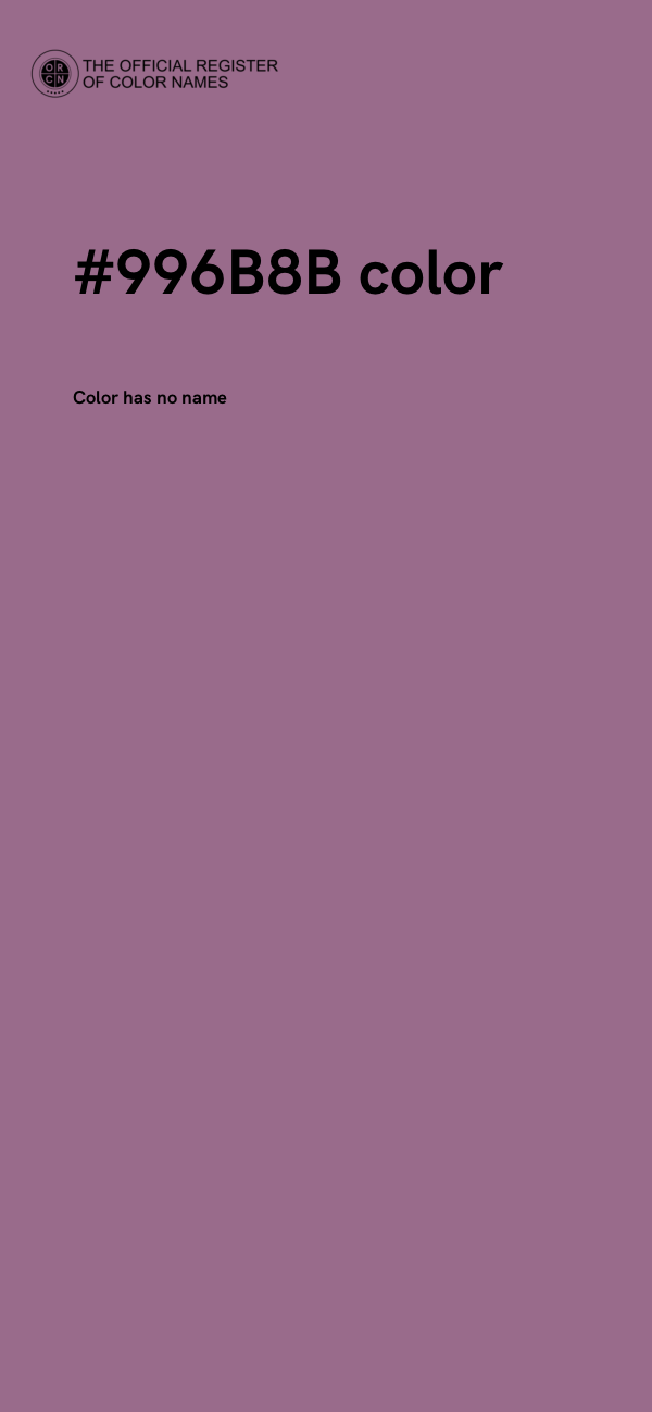 #996B8B color image