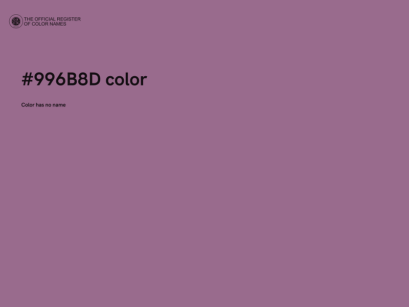 #996B8D color image