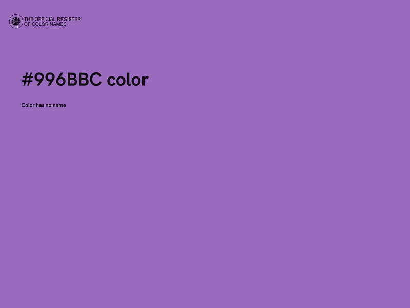 #996BBC color image