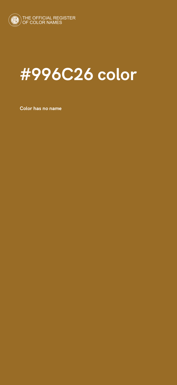 #996C26 color image