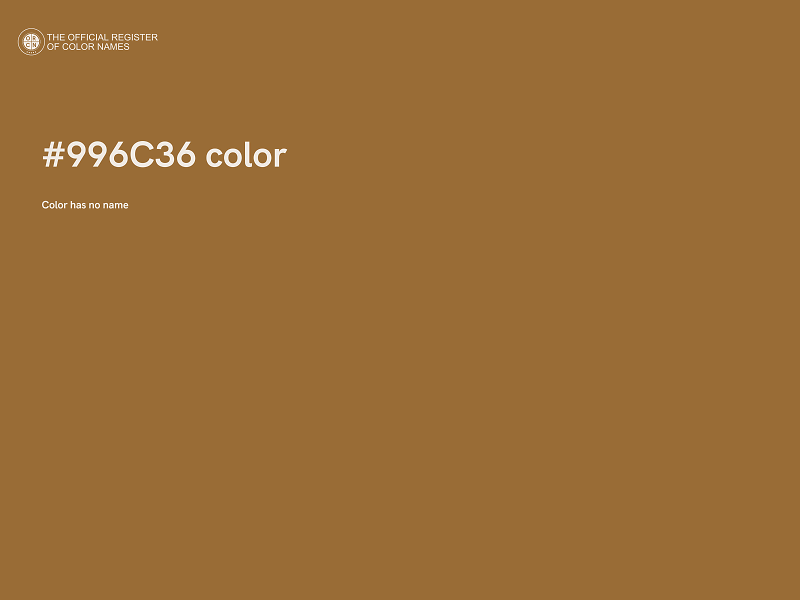#996C36 color image