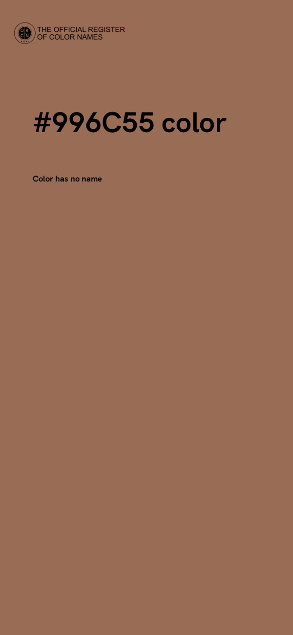#996C55 color image