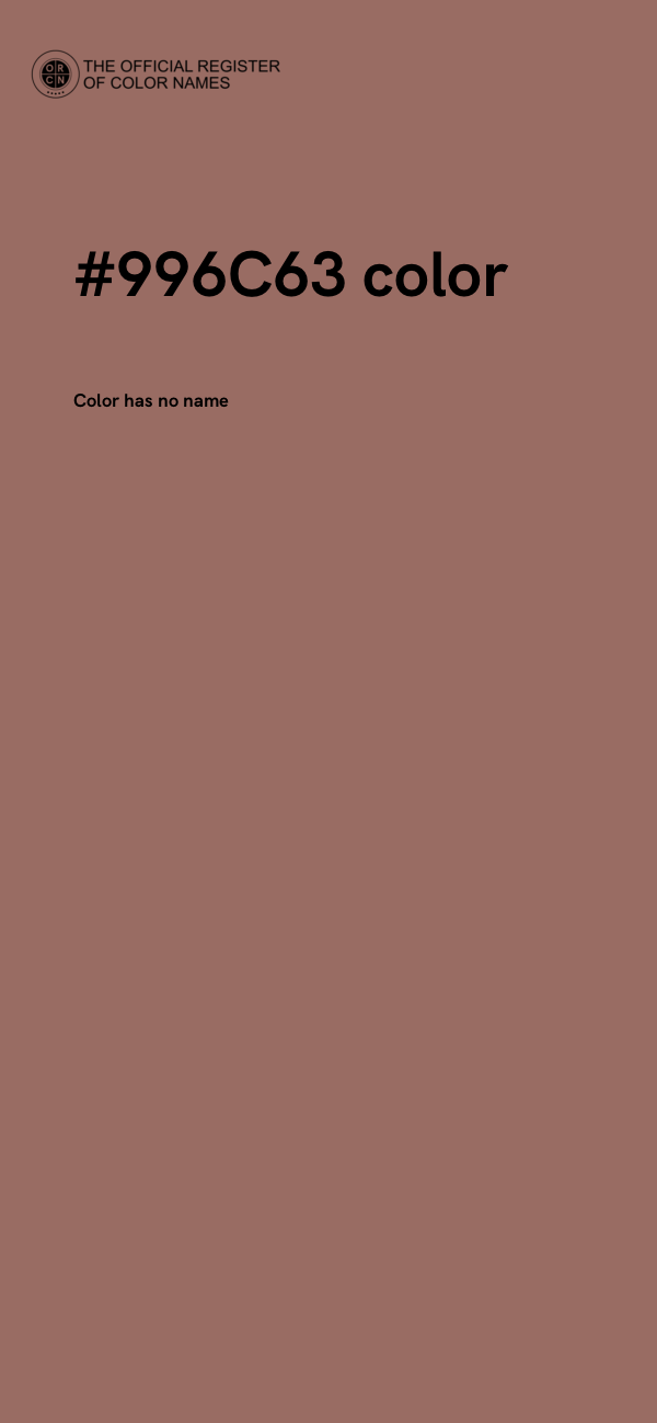 #996C63 color image