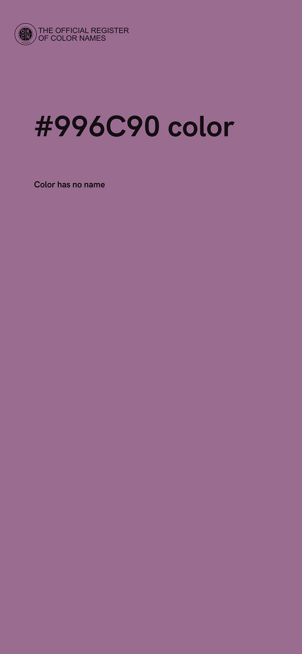 #996C90 color image