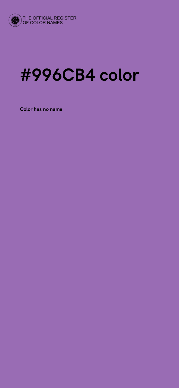 #996CB4 color image