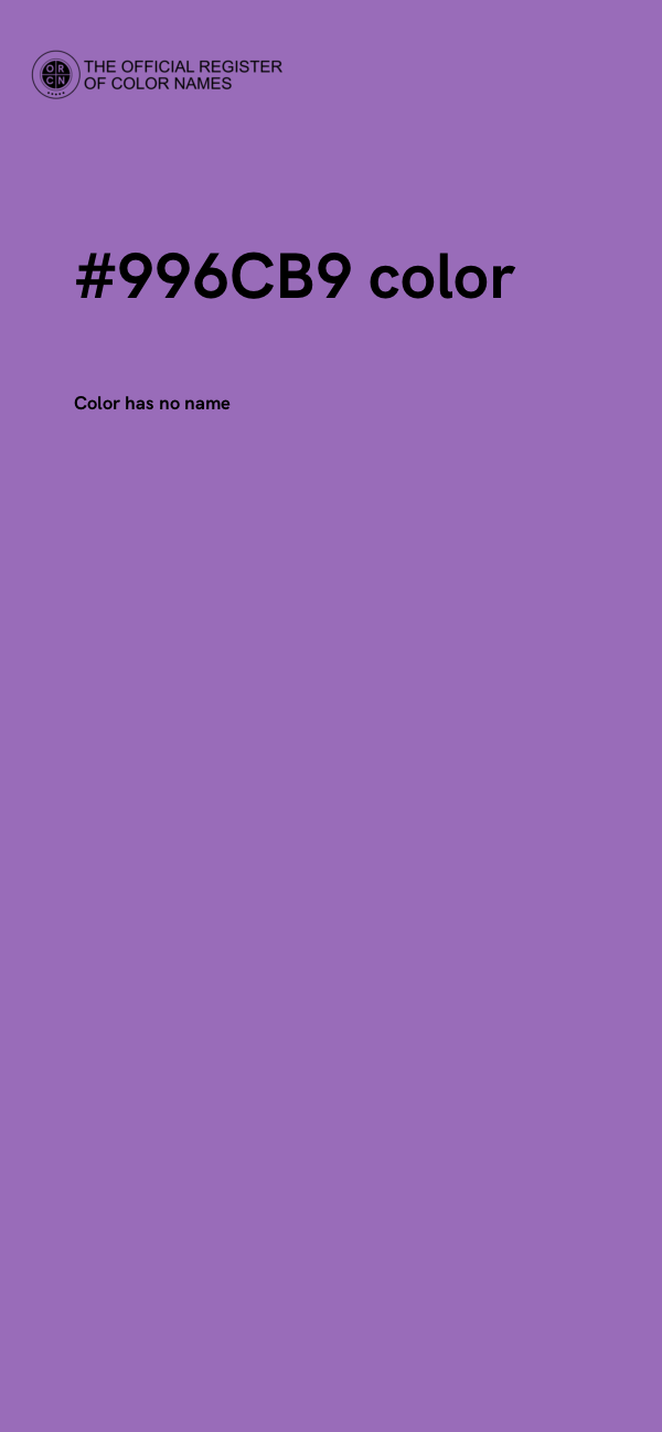 #996CB9 color image
