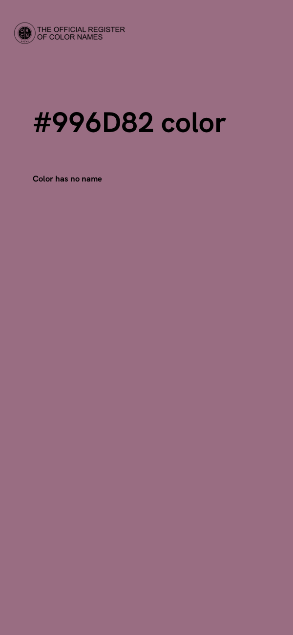 #996D82 color image