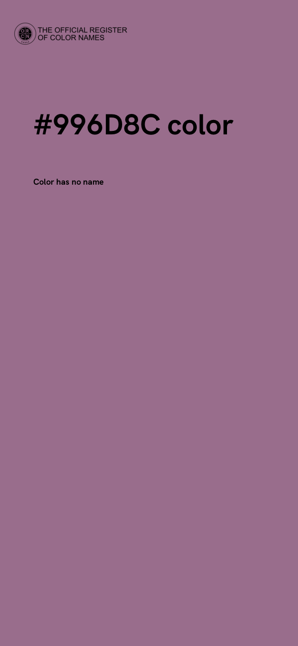 #996D8C color image