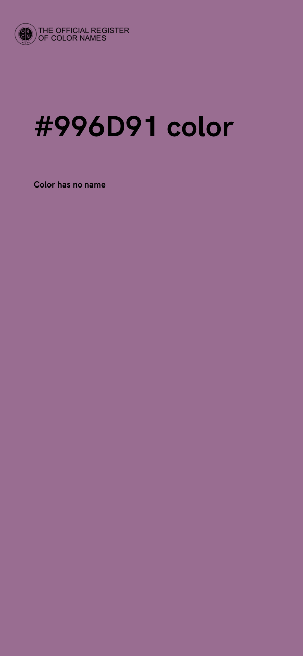#996D91 color image