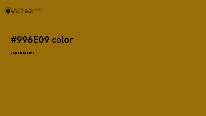 #996E09 color image