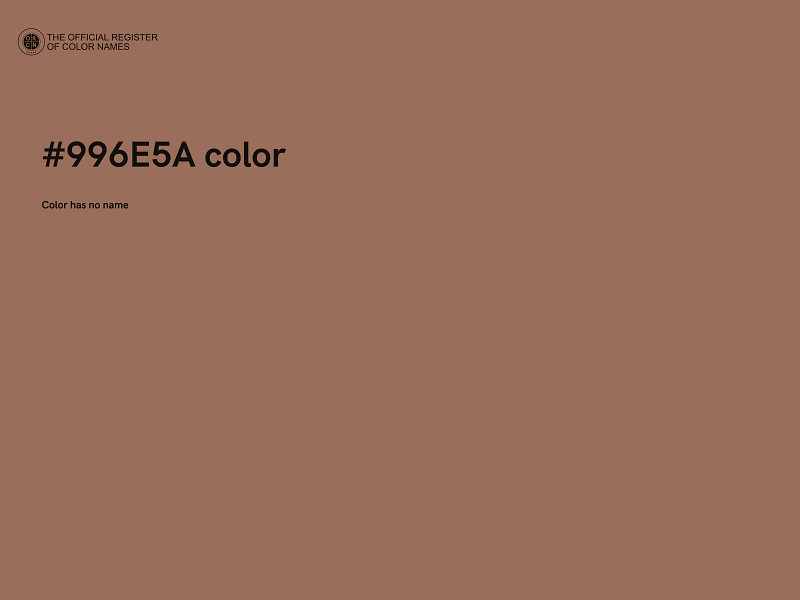 #996E5A color image