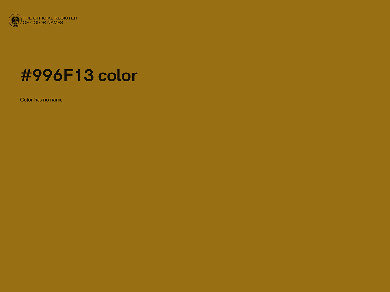 #996F13 color image
