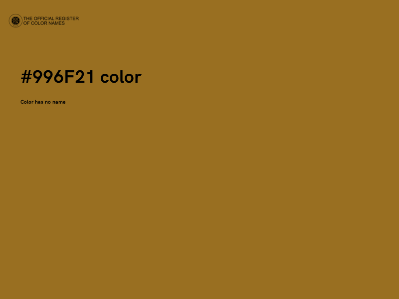 #996F21 color image