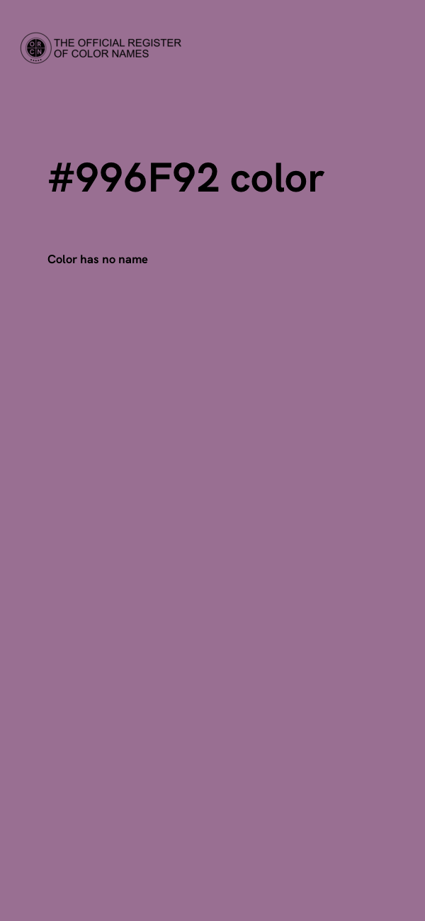 #996F92 color image