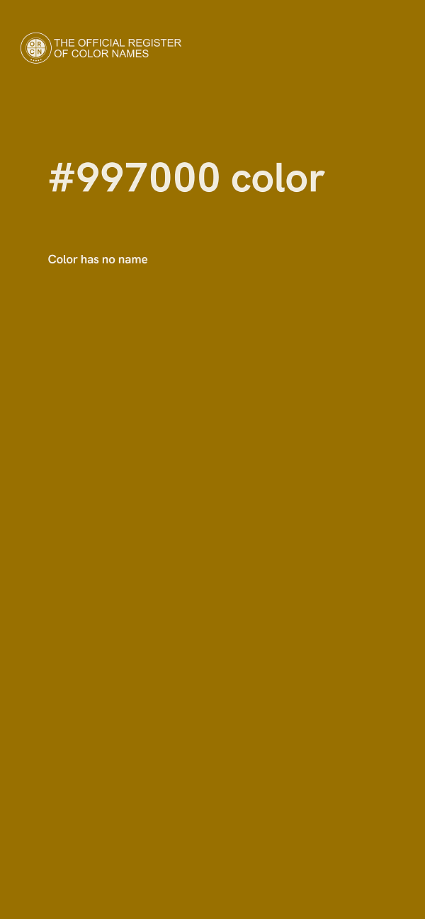 #997000 color image