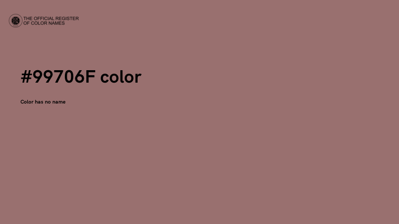 #99706F color image