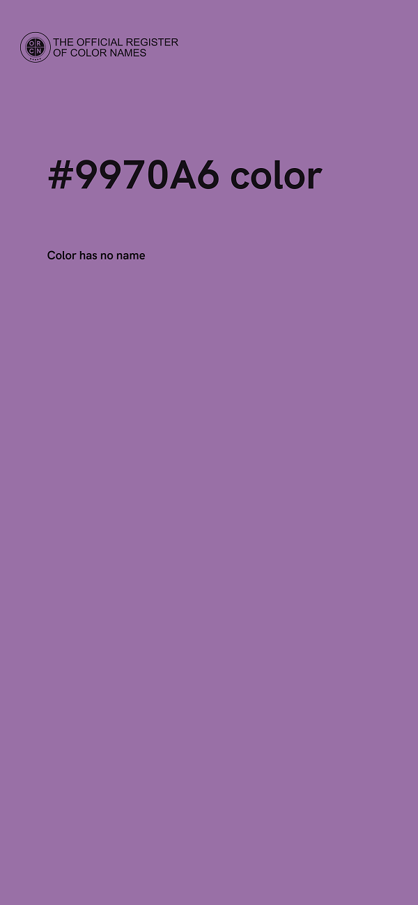 #9970A6 color image