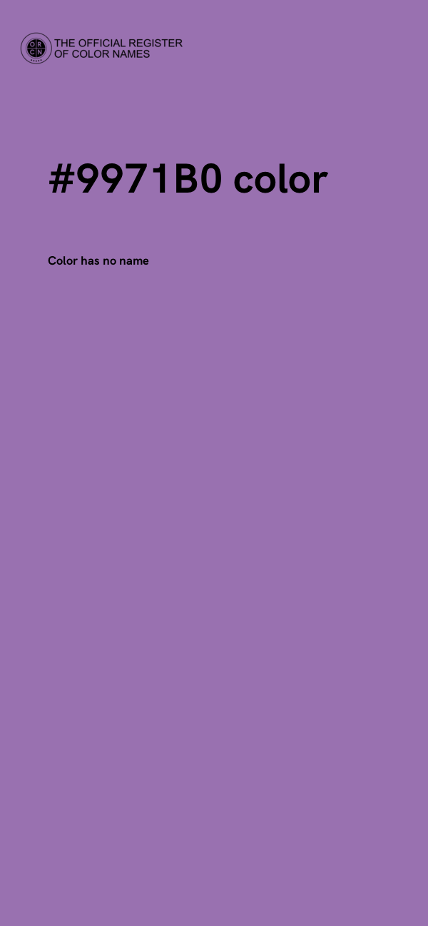 #9971B0 color image