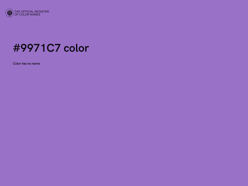 #9971C7 color image