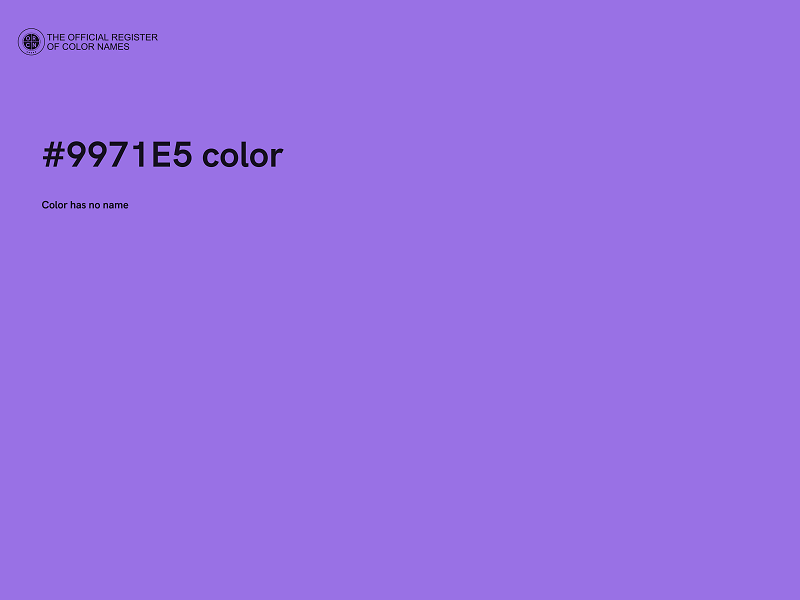 #9971E5 color image
