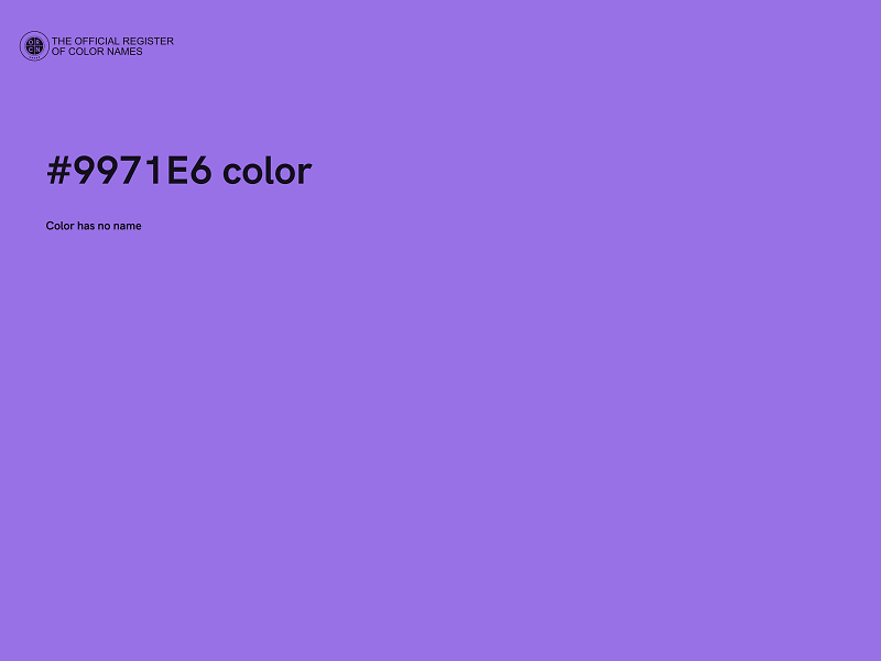 #9971E6 color image