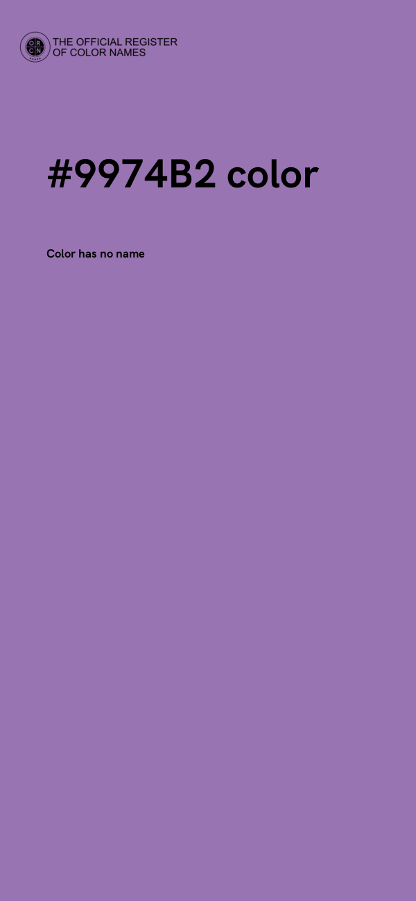 #9974B2 color image