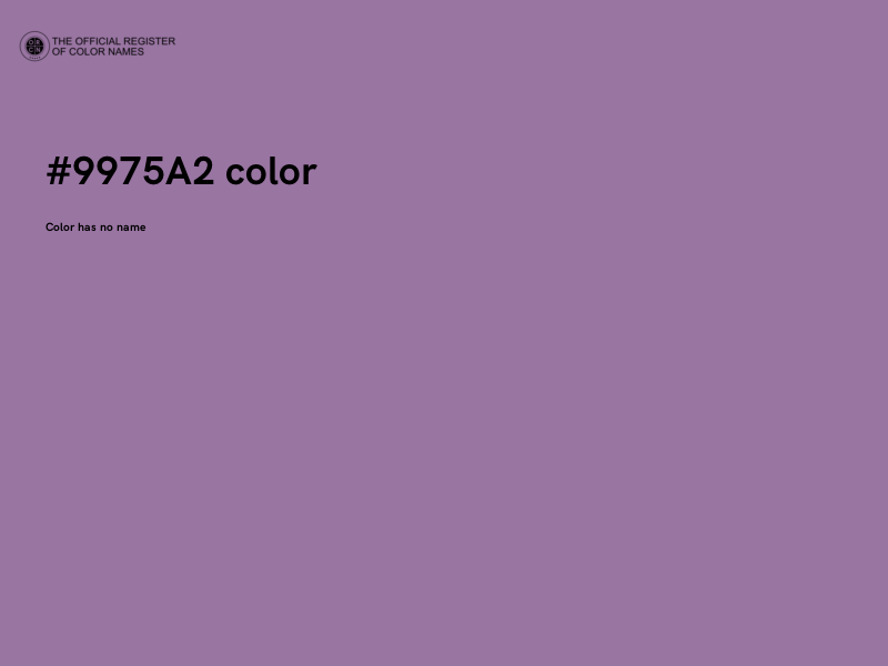#9975A2 color image